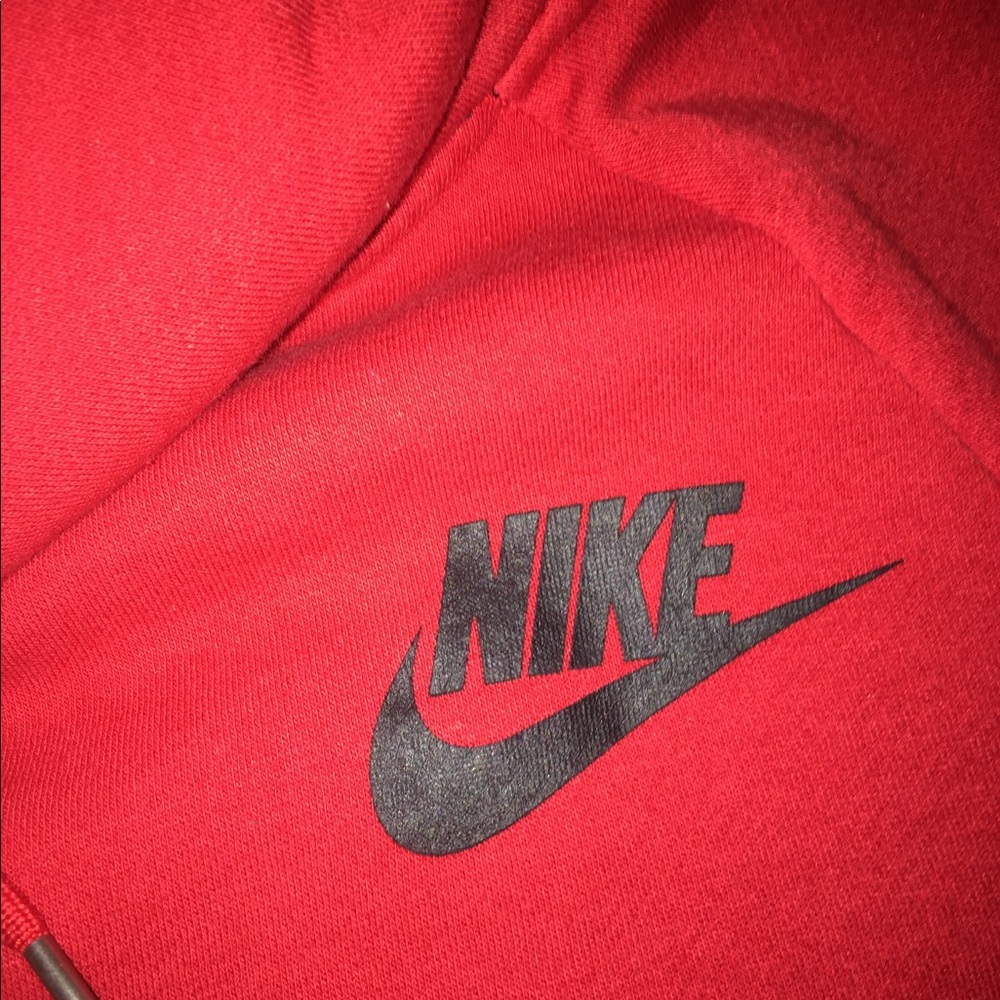 Women's red Nike Cowl neck sweatshirt